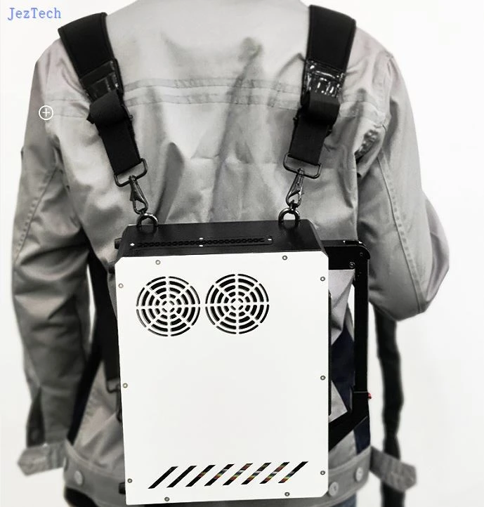Minimáquina de limpeza a laser de mochila
