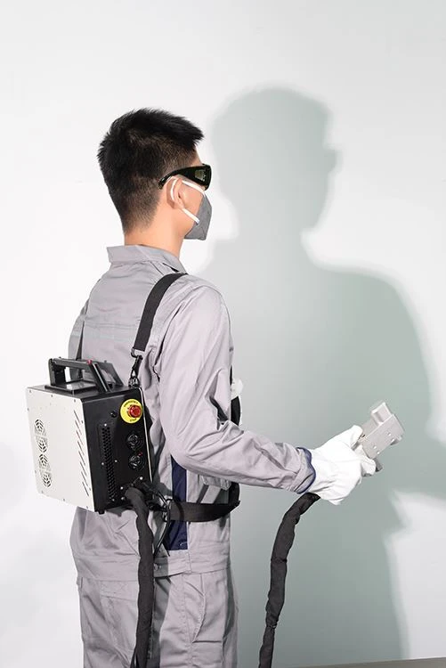 Máquina de limpeza a laser de 200 W dá roupas novas para estátuas de pedra